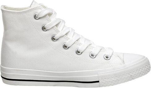 CUSHIONAIRE Women's Vance high top Canvas sneaker +Memory Foam in Saudi Arabia