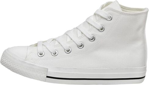 CUSHIONAIRE Women's Vance high top Canvas sneaker +Memory Foam in Saudi Arabia