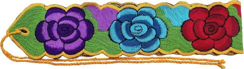 Mexican Belt Sash 33 Inches & 22 Inches String Beautiful Floral Desing Traditional Fiesta Party in Saudi Arabia