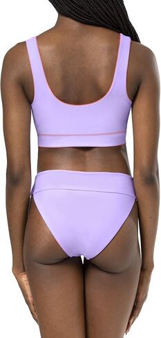 Smart & Sexy Women's Standard Reversible Bralette Top and Banded Bikini Bottom Set in Kuwait