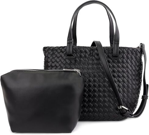 حقيبة يد Hoylake صغيرة منسوجة للنساء حقيبة كتف صغيرة من الجلد الناعم in Kuwait