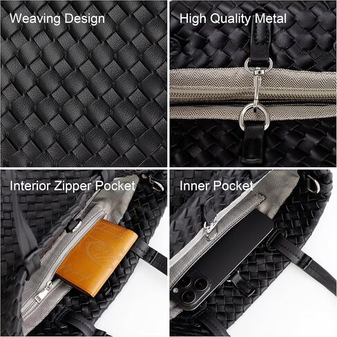 حقيبة يد Hoylake صغيرة منسوجة للنساء حقيبة كتف صغيرة من الجلد الناعم in Kuwait