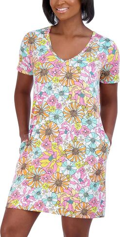 Stella Parker womens Standard Swimsuit Cover Up Short Sleeve Upf 30+ Sun Protection Bathing Suit Beach Dress in Saudi Arabia