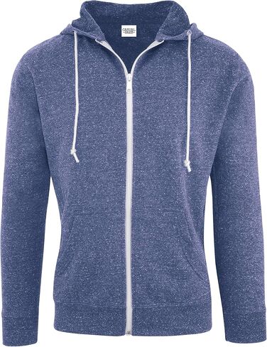 Hoodies for Men Lightweight Fitted Snow Heather French Terry Full Zip Hoodie Sweatshirt in Saudi Arabia