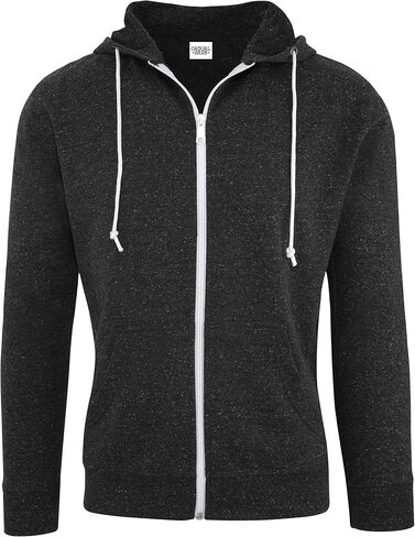 Hoodies for Men Lightweight Fitted Snow Heather French Terry Full Zip Hoodie Sweatshirt in Saudi Arabia
