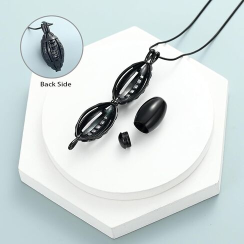 shajwo American Football Urn Necklace for Ashes for Men Women Cremation Jewelry of Loved Ones Memorial Mini Locket Pendant in Saudi Arabia