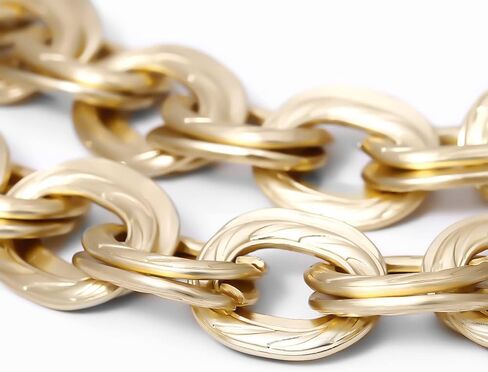 Gold Chunky Necklace for Women Cuban Chain Choker Necklace Punk Metal Chain Necklace Thick Hip Hop Necklace for Egirls Birthday Gifts… in Saudi Arabia