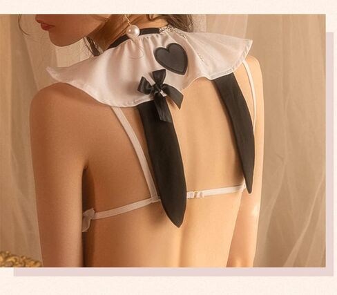 المرأة مثير تأثيري الملابس الداخلية الفرنسية خادمة تحت عنوان والمئزر تيدي خادمة الزي الدانتيل بيبي دول الملابس الداخلية زي اللباس in Kuwait