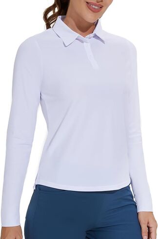 M MOTEEPI Womens Golf Shirt Polo Tennis Tops with 3-Button in Saudi Arabia
