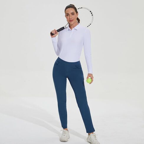M MOTEEPI Womens Golf Shirt Polo Tennis Tops with 3-Button in Saudi Arabia