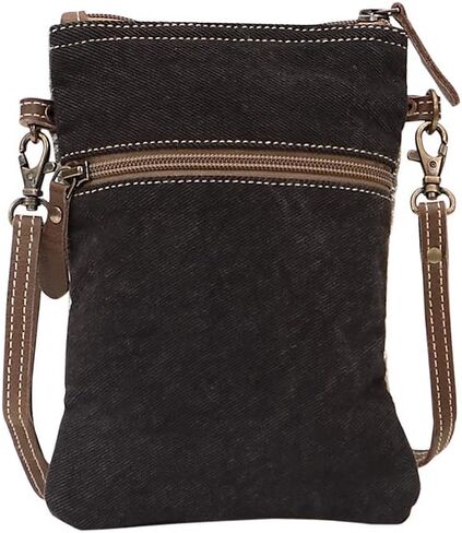 Myra Bag Leafy Upcycled Canvas & Leather Crossbody womens Bag S-1466 in Saudi Arabia