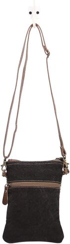 Myra Bag Leafy Upcycled Canvas & Leather Crossbody womens Bag S-1466 in Saudi Arabia