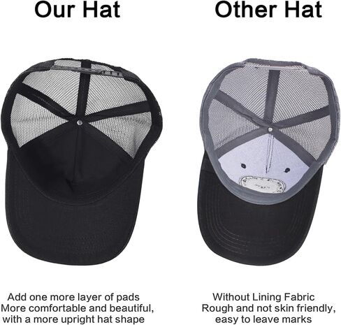 قبعة سائق الشاحنة للرجال من بورندمي، قبعات بيسبول مطرزة قابلة للتعديل بتصميم شبكي جيد التهوية بتصميم مربع, زرافة سوداء in Kuwait