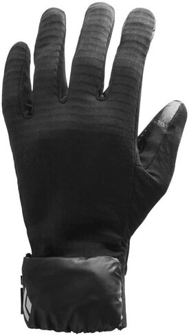 BLACK DIAMOND Equipment Wind Hood Gridtech Gloves - Black - Medium in Saudi Arabia