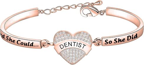 TIIMG Dentist Bracelet Dental Hygienist Bracelet She Believed She Could So She Did Dental Assistant Graduation Gifts gift for new dentist in Saudi Arabia