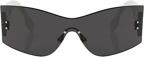 BURBERRY BELLA BE 3137 134287 White Plastic Rimless Sunglasses Grey Lens in Saudi Arabia