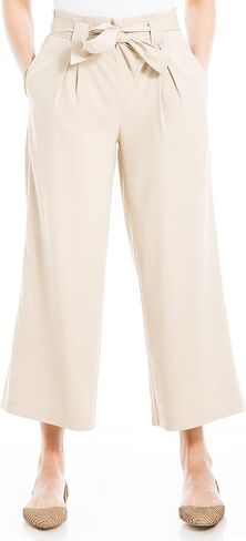 Max Studio womens Twill Cropped Wide Leg Pant Pants in Saudi Arabia