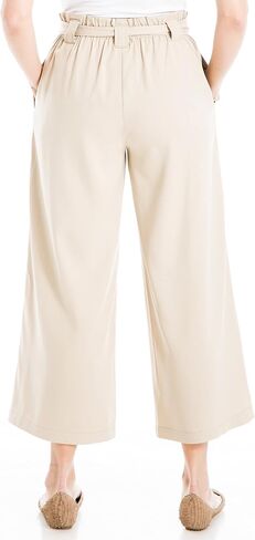 Max Studio womens Twill Cropped Wide Leg Pant Pants in Saudi Arabia
