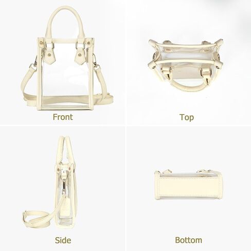 محفظة Joryin Clear Bag المعتمدة من الاستاد، محفظة صغيرة شفافة للنساء حقيبة يد صغيرة تمر بالجسم in Saudi Arabia