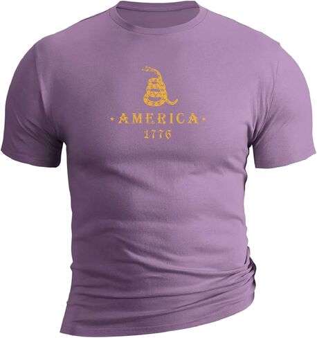 تي شيرت BlackTeak للرجال 100% قطن بياقة دائرية ونمط وطني كاجوال بأكمام قصيرة in Kuwait