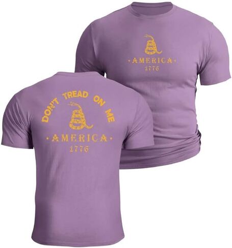 تي شيرت BlackTeak للرجال 100% قطن بياقة دائرية ونمط وطني كاجوال بأكمام قصيرة in Kuwait