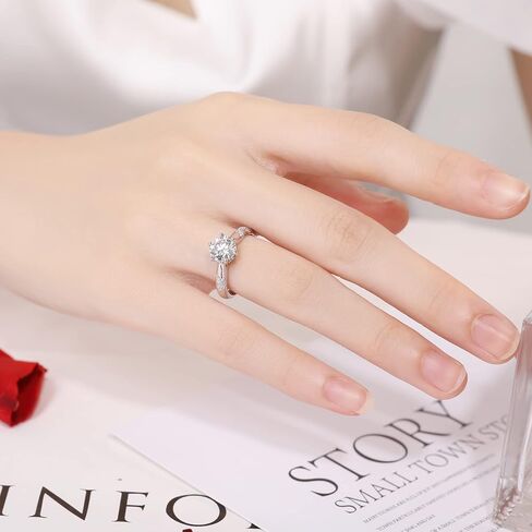 Blongme خاتم محسن للخطوبة مجموعات الزفاف الخلود خاتم الزفاف للنساء 925 الفضة الاسترليني مكعب زركونيا ارتفع الذهب الأسود حجم 5-12 in Kuwait