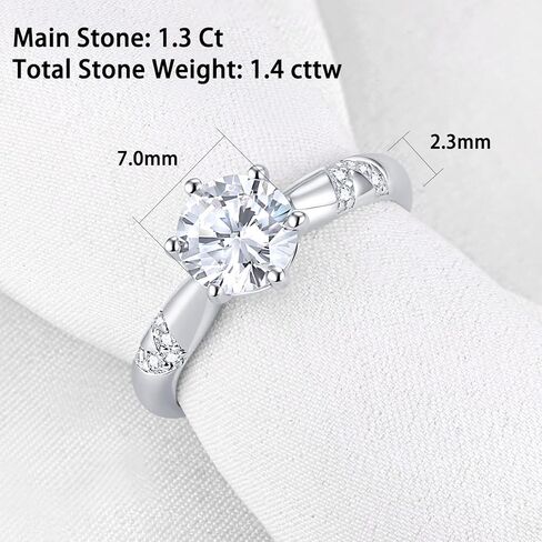 Blongme خاتم محسن للخطوبة مجموعات الزفاف الخلود خاتم الزفاف للنساء 925 الفضة الاسترليني مكعب زركونيا ارتفع الذهب الأسود حجم 5-12 in Kuwait