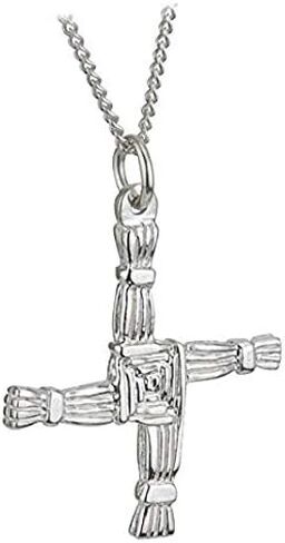 Biddy Murphy St. Brigid Cross Necklace Sterling Silver Two Sided Made in Ireland in Kuwait