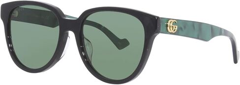 Gucci GG0960SA 001 Sunglasses Women's Black/Green Lenses Fashion Cat Eye 55mm in Saudi Arabia