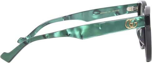 Gucci GG0960SA 001 Sunglasses Women's Black/Green Lenses Fashion Cat Eye 55mm in Saudi Arabia