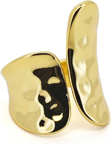 Large Baroque Pearl Gold Ring for Women, Dainty Statement Ring for Women, Big Freshwater Pearl Hypoallergenic Ring with Designer Style, Looks Luxury! in Saudi Arabia