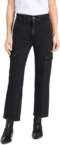 7 For All Mankind Women's Logan Cargo Jean Pants in Collide in Saudi Arabia