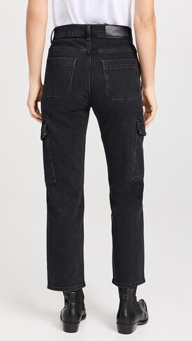 7 For All Mankind Women's Logan Cargo Jean Pants in Collide in Saudi Arabia