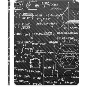 Carbon Fiber Skin Compatible with Apple iPad Air 11 (M2) 2024 - Mathematical - Premium 3M Vinyl Protective Wrap Decal Cover - Easy to Apply | Crafted in The USA by MightySkins