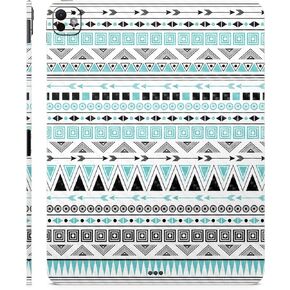 Carbon Fiber Skin Compatible with Apple iPad Pro 13 (M4) 2024 - Turquoise Tribal - Premium 3M Vinyl Protective Decal Cover - Easy to Apply | Crafted in The USA by MightySkins