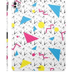 Carbon Fiber Skin Compatible with Apple iPad Pro 13 (M4) 2024-90s Fun - Premium 3M Vinyl Protective Wrap Decal Cover - Easy to Apply | Crafted in The USA by MightySkins