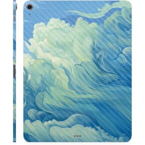 Carbon Fiber Skin Compatible with Apple iPad Air 13 (M2) 2024 - Visionary - Premium 3M Vinyl Protective Wrap Decal Cover - Easy to Apply | Crafted in The USA by MightySkins