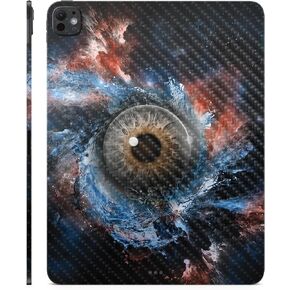 Carbon Fiber Skin Compatible with Apple iPad Pro 13 (M4) 2024 - Eye See You - Premium 3M Vinyl Protective Wrap Decal Cover - Easy to Apply | Crafted in The USA by MightySkins