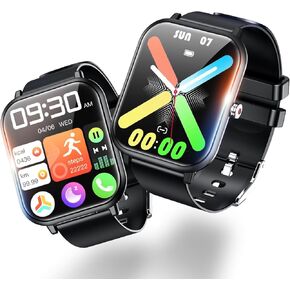 Smart Watch, Fitness Tracker, IP68 Waterproof, iPhone and Android Phone Compatible, Ultra-Thin Activity Tracking Smartwatch
