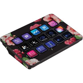 MightySkins Skin Compatible with Elgato Stream Deck MK.2 - Hibiscus | Protective, Durable, and Unique Vinyl Decal wrap Cover | Easy to Apply, Remove, and Change Styles | Made in The USA