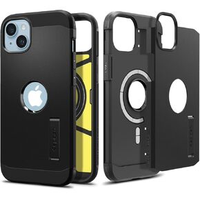 Spigen Tough Armor MagFit Designed for iPhone 14 Case (2022) [Kickstand] [Military-Grade Protection] Compatible with MagSafe - Black