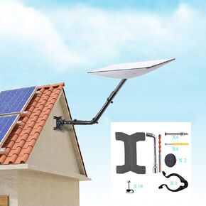 Outrai Adjustable Starlink Gen3 Wall Mount, Telescopic Wall Mount, Starlink V2 Kit for Starlink V3 Direct Mount, Pole Mount, Starlink Roof Mount for Starlink Internet Kit Satellite