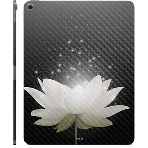 Carbon Fiber Skin Compatible with Apple iPad Air 13 (M2) 2024 - Twilight Lotus - Premium 3M Vinyl Protective Decal Cover - Easy to Apply | Crafted in The USA by MightySkins