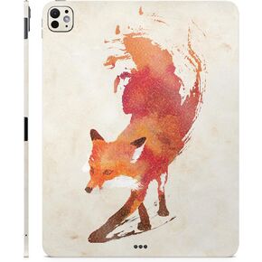 Glossy Glitter Skin Compatible with Apple iPad Pro 13 (M4) 2024 - Vulpes Fox - Premium 3M Vinyl Protective Wrap Decal Cover - Easy to Apply | Crafted in The USA by MightySkins