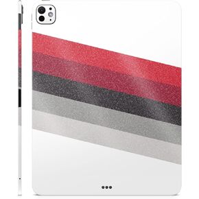 Glossy Glitter Skin Compatible with Apple iPad Pro 13 (M4) 2024 - Slant Stripes - Premium 3M Vinyl Protective Decal Cover - Easy to Apply | Crafted in The USA by MightySkins