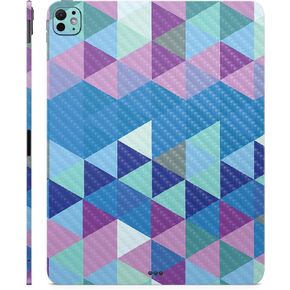 Carbon Fiber Skin Compatible with Apple iPad Pro 11 (M4) 2024 - Purple Kaleidoscope - 3M Vinyl Protective Decal Cover - Easy to Apply | Crafted in The USA by MightySkins