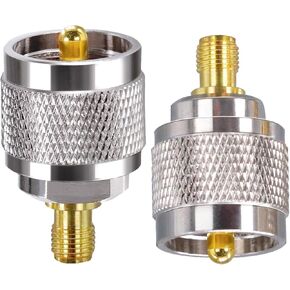SMA to UHF PL259 CB Radio Antenna Adapter, PL259 to SMA Coax cable Connectors, SO239 to SMA Male to Female Coax Adapter Kit 4 Type Set for FPV Antennas, Coaxial cable, Ham Radio Antenna, Wi-Fi Radios