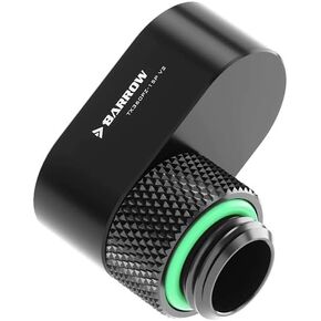 Barrow G1/4" 360° Rotary 15mm Offset Adapter Fitting - Black (TX360PZ-15-V2)