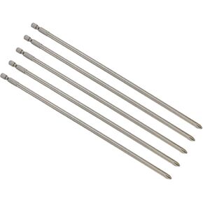 1/4 Inch Hex Shank Magnetic Phillips Screw Head Screwdriver Bits PH2 4.5mm Dia Long Cross Head Magnetic Screwdriver Bits 10 inch Length-5pcs