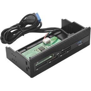 PC Front Panel Reader, USB 3.0 Port Front Panel Dashboard Supports M2/Secure Digital MS/XD/CF/TF